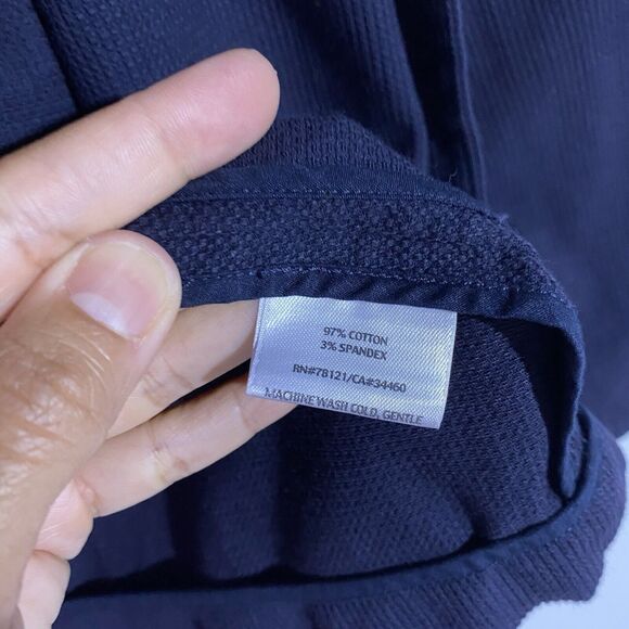 Eileen Fisher Blazer PL Navy Blue Snap Buttons Office Career Church Minimalist - Picture 9 of 16